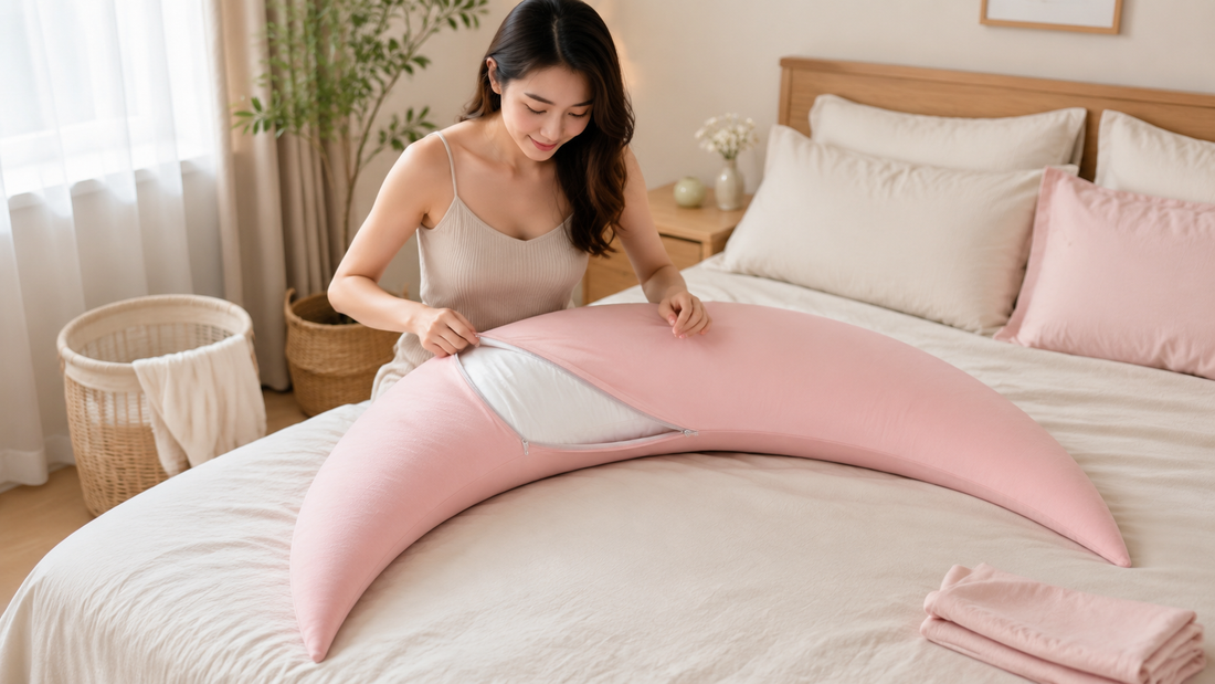 Cách giặt và bảo quản gối ôm mặt trăng Hugora
