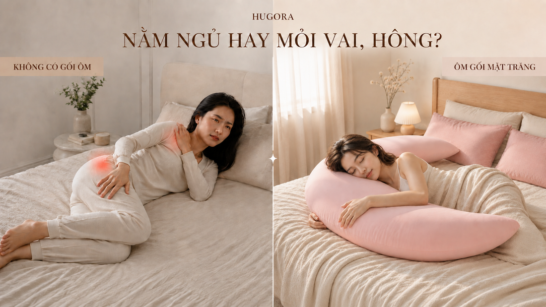 Nằm Ngủ Hay Bị Mỏi Vai, Hông: Nên Chọn Gối Ôm Nào?