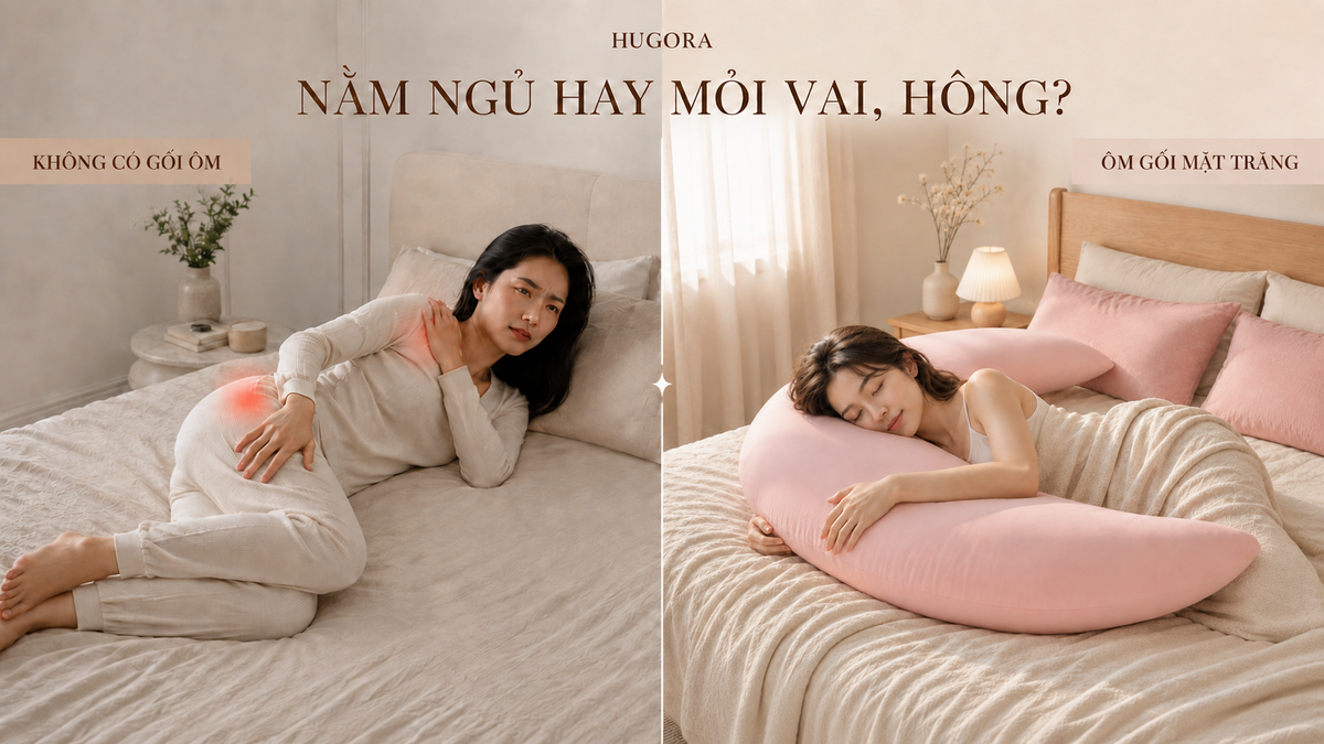 Nằm Ngủ Hay Bị Mỏi Vai, Hông: Nên Chọn Gối Ôm Nào?