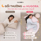 Gối Ôm Mặt Trăng Hugora™ – Nâng Đỡ Toàn Thân, Êm Ái Khi Ngủ